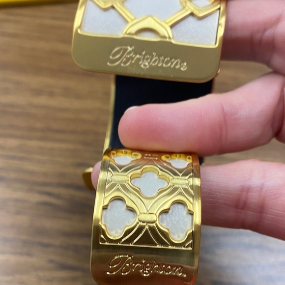 Brighton Gold and White Filigree Metal Cuffs (Set of 2) - Picture 2 of 8